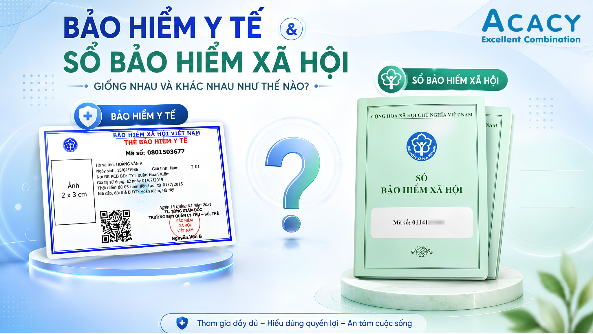 So sánh bảo hiểm y tế và sổ bảo hiểm xã hội, thất nghiệp cho người lao động